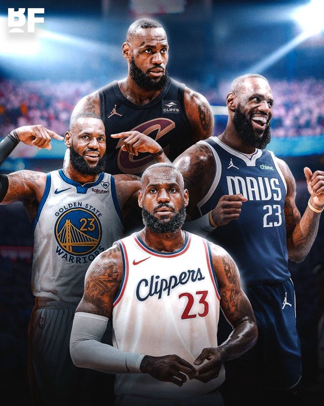 四队排队追逐詹姆斯