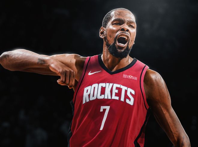 杜兰特2年1亿续约火箭