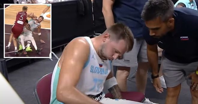 东契奇右膝挫伤退赛